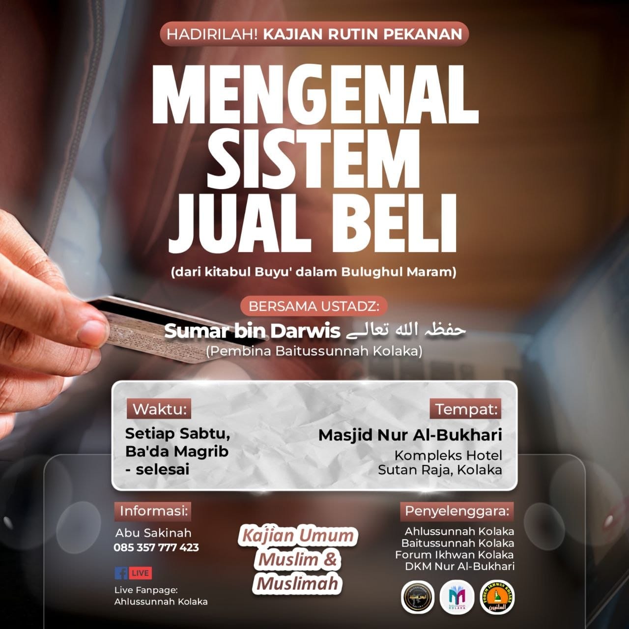 Poster kajian Mengenal Sistem Jual Beli